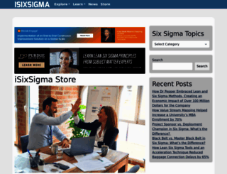 store.isixsigma.com screenshot