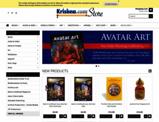store.krishna.com screenshot