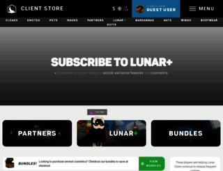 store.lunarclient.com screenshot