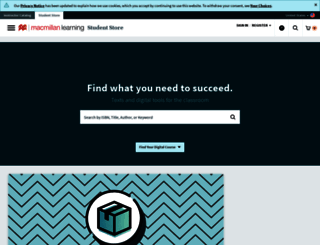 store.macmillanlearning.com screenshot