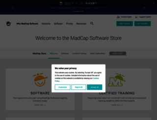 store.madcapsoftware.com screenshot