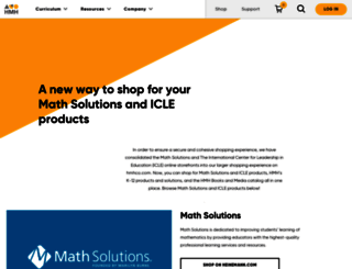 store.mathsolutions.com screenshot