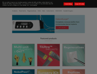 store.nobelbiocare.com screenshot
