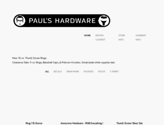 store.paulshardware.net screenshot
