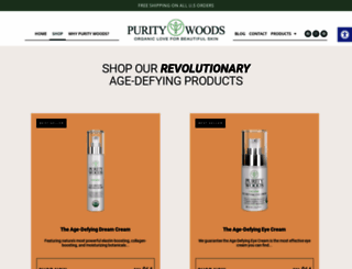 store.puritywoods.com screenshot
