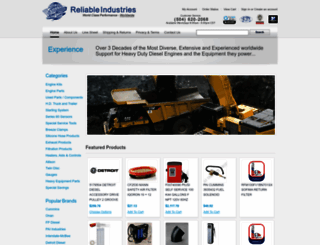 store.reliableindustries.com screenshot