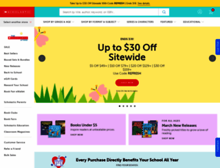 store.scholastic.com screenshot