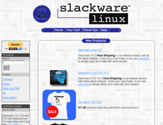 store.slackware.com screenshot