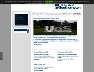 store.southampton.ac.uk screenshot