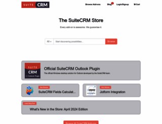 store.suitecrm.com screenshot