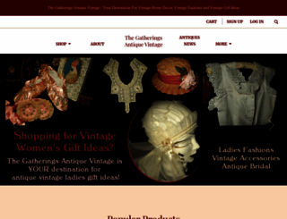 store.the-gatherings-antique-vintage.net screenshot