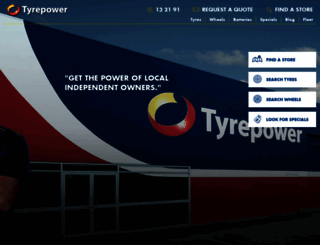 store.tyrepower.com.au screenshot