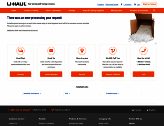 store.uhaul.com screenshot