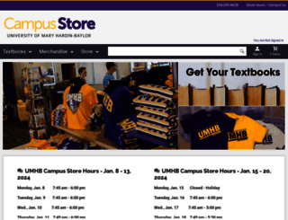 store.umhb.edu screenshot