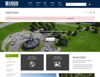store.usgs.gov screenshot