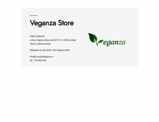 store.veganza.cz screenshot