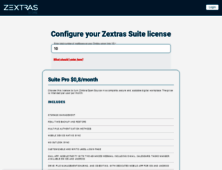 store.zextras.com screenshot