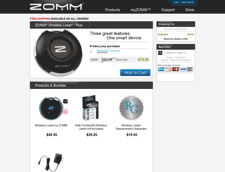 store.zomm.com screenshot