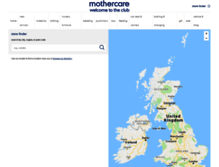 storefinder.mothercare.com screenshot