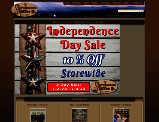 storehousecoffee.com screenshot
