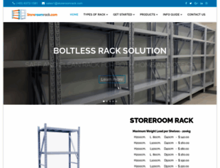 storeroomrack.com screenshot