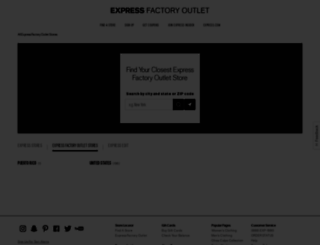 stores.expressfactoryoutlet.com screenshot