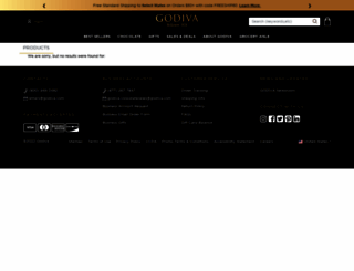 stores.godiva.com screenshot