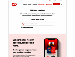 stores.iga.com.au screenshot