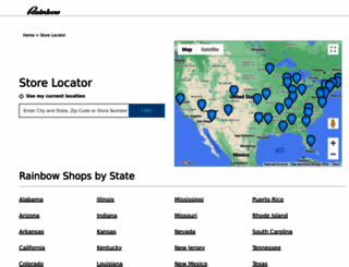 stores.rainbowshops.com screenshot