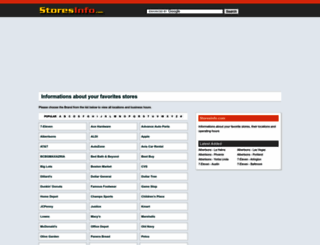 storesinfo.com screenshot