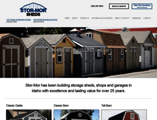 stormorsheds.com screenshot