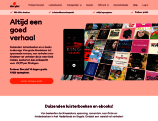 storytel.nl screenshot