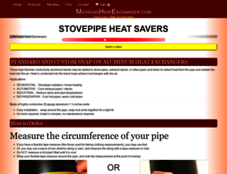stovepipeheatsaver.com screenshot