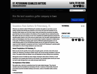 stpetersburgseamlessgutters.com screenshot