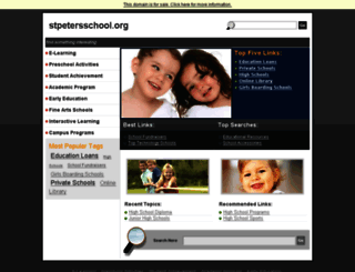stpetersschool.org screenshot