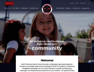 stphilomene.org screenshot