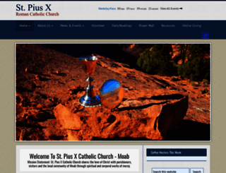 stpiusxmoab.org screenshot