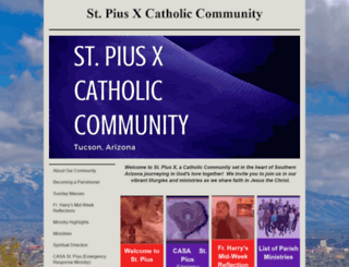 stpiusxtucson.org screenshot