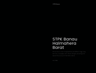 stpkbanau.ac.id screenshot