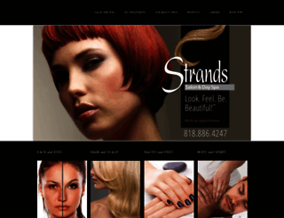 strands-salon.com screenshot