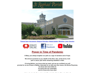 straphaelparish.org screenshot