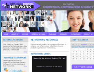 strategicbusinessnetwork.com screenshot