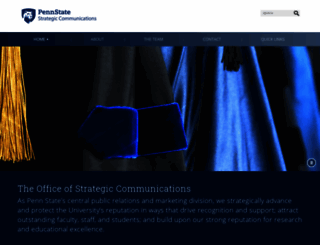 strategiccommunications.psu.edu screenshot