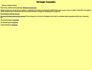 strategicgenomics.com screenshot