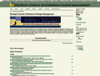 strategicjournals.com screenshot