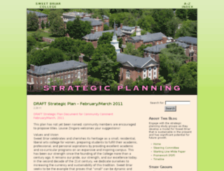 strategicplan.blog.sbc.edu screenshot