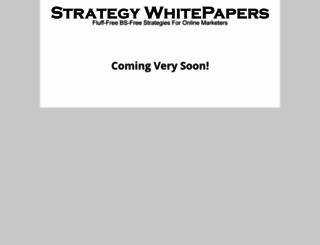 strategywhitepapers.com screenshot