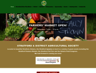 stratfordagriculturalsociety.com screenshot