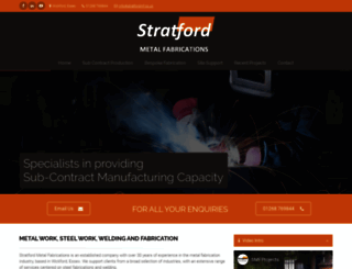 stratfordmetalfabrications.co.uk screenshot