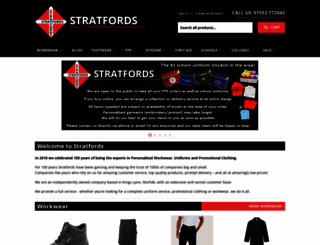 stratfords.com screenshot